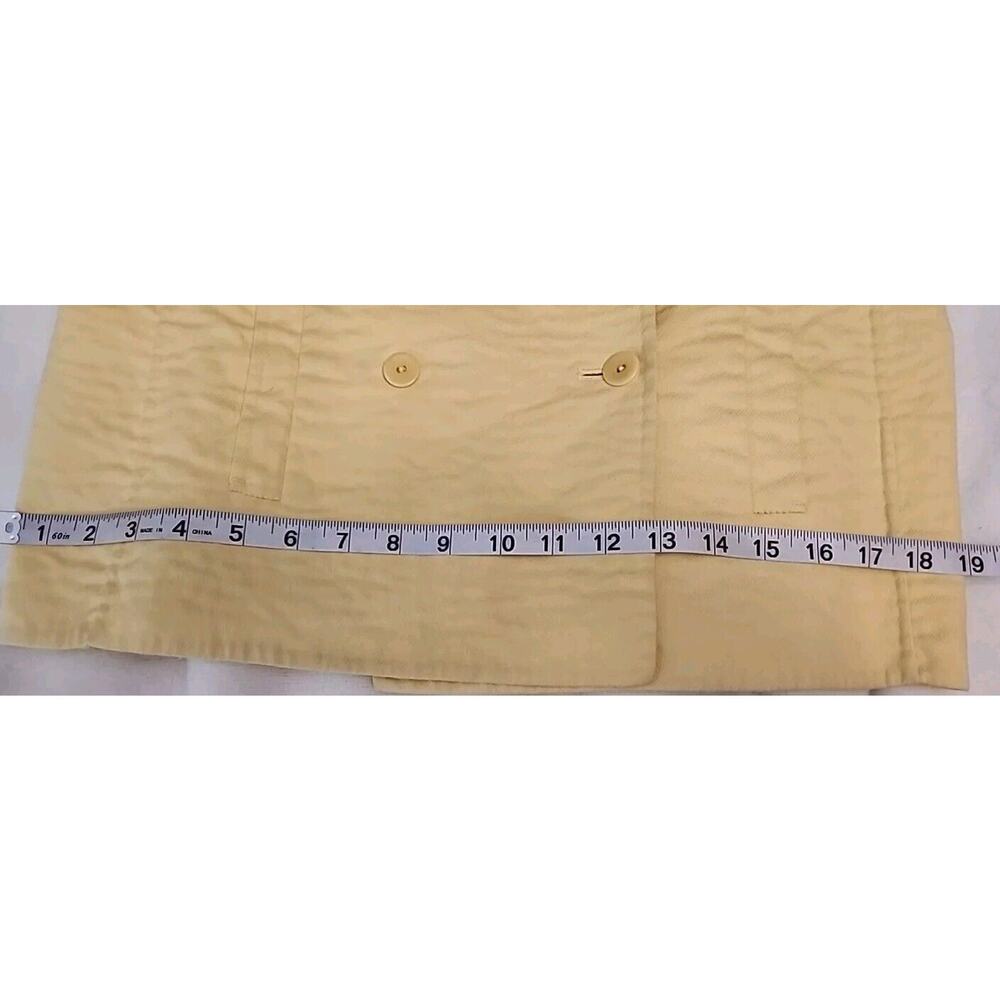 Eileen Fisher Cream Quilted Double-Breasted Jacket - Picture 9 of 10